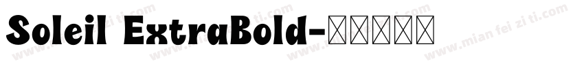 Soleil ExtraBold字体转换